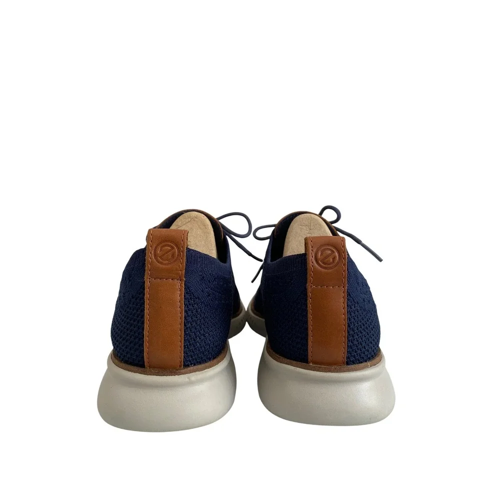 Cole Haan Zero Grand Knit Lite‎ Wingtip Oxford Mens 9M Navy Blue Casual Shoes